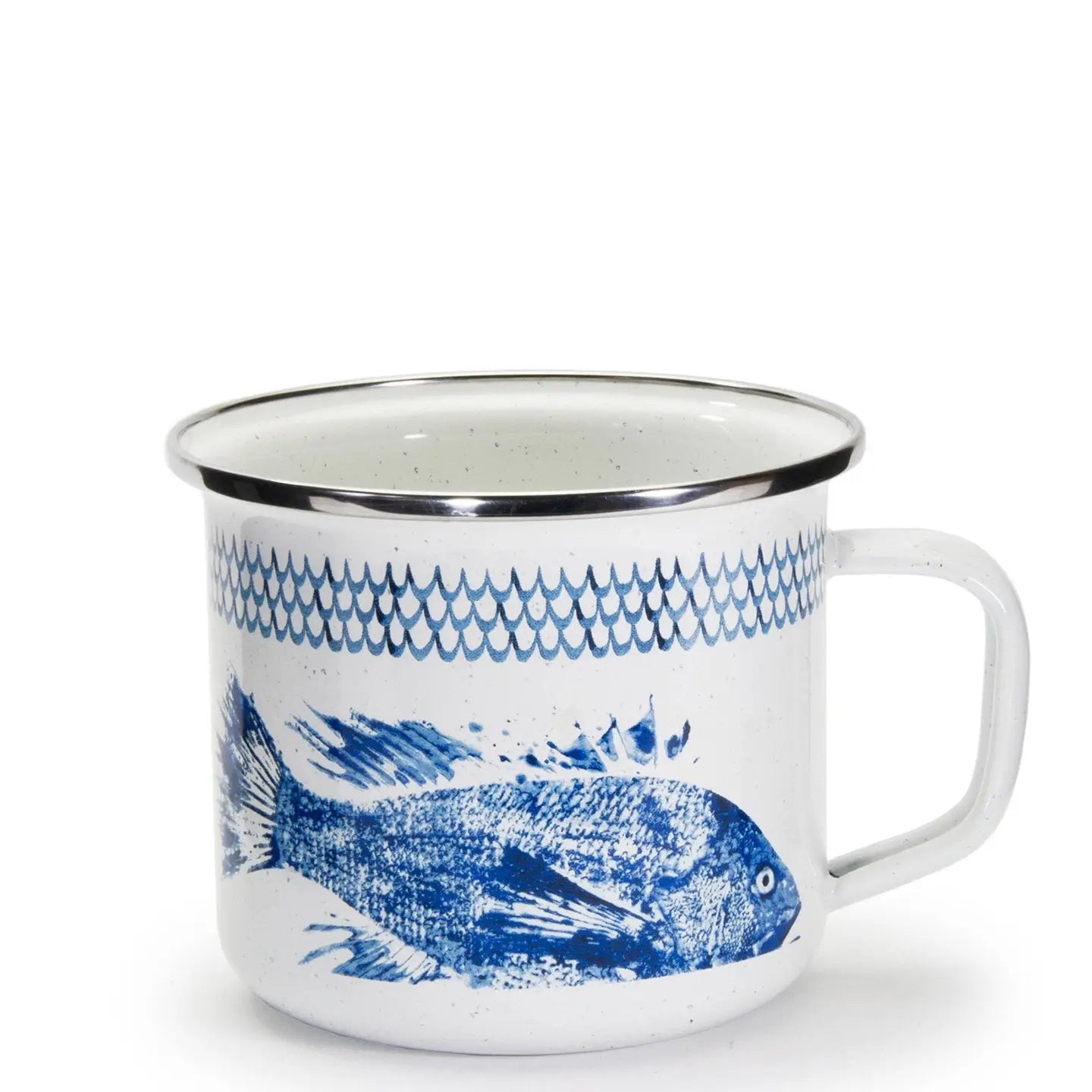 Fish Camp Enamelware Grande Mug