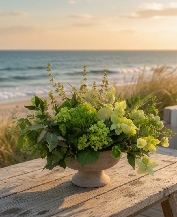 Legare - A Textural Arrangement In Varying Greens